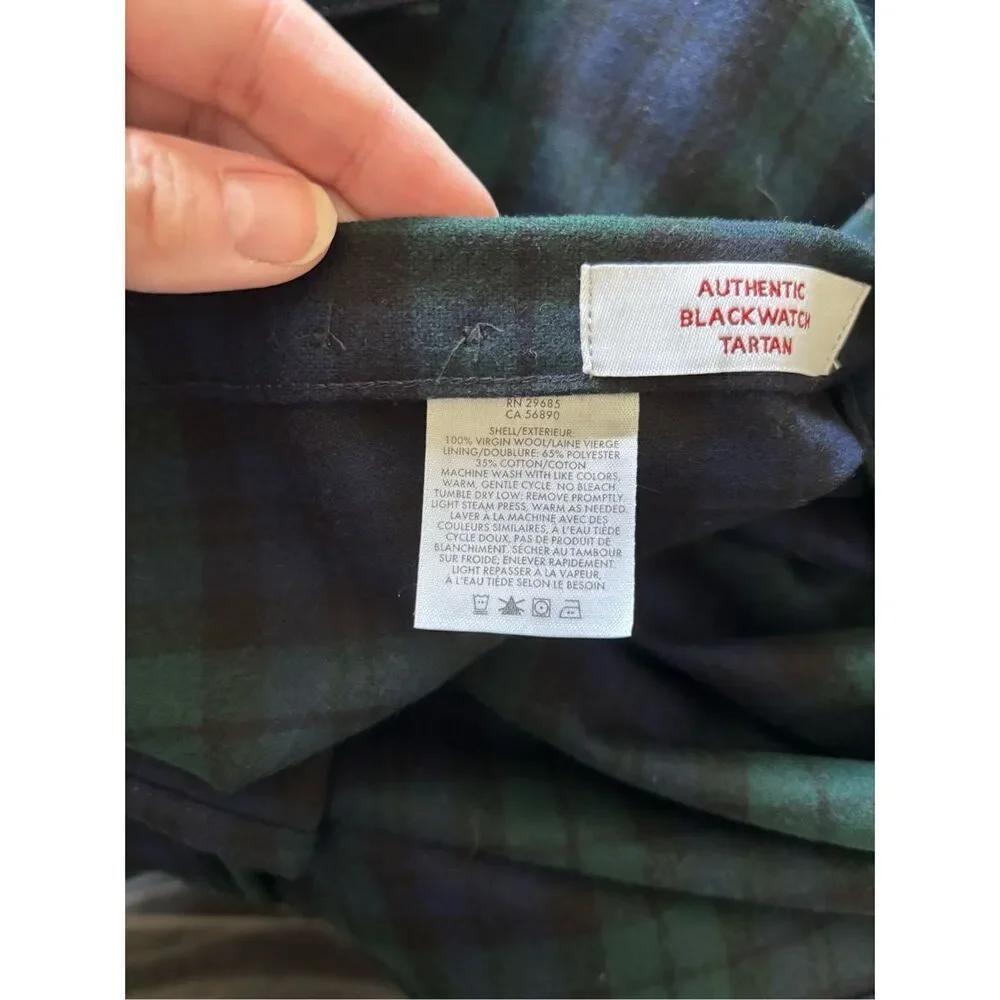 Pendleton Lodge Shirt Blackwatch Tartan 100% Virgin Wool Button Up Mens Size XL